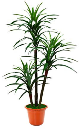 SZ Palmier Kentia avec pot en plastique Décoration maison, salon, plante artificielle