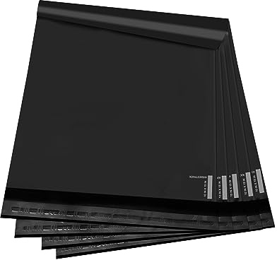 KKBESTPACK Buste in plastica autoadesiva per spedizioni, 25,4 x 33 cm, confezione da 100