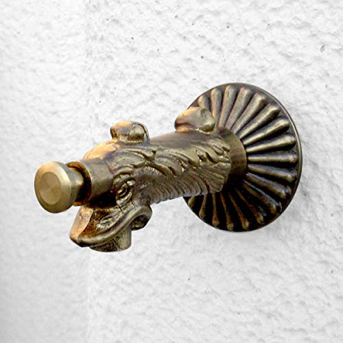 KAM - Grifo de latón envejecido bronce para fuentes de exterior