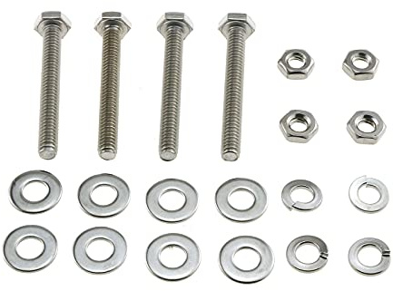 E-outstanding One-Way Tamper Resistant Screw 4 Set 304 Stainless Steel Sign Post Mounting Bolts Hardware Accessories for Stop Signs Traffic Signs