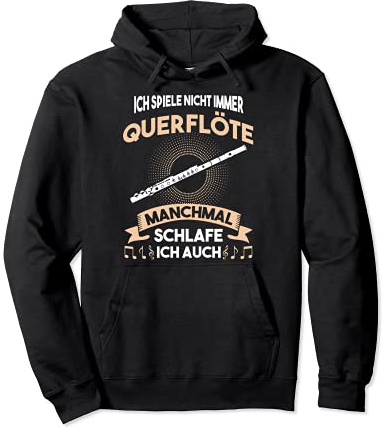Flöte Querflöte Flötist Musiker Pullover Hoodie