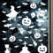 Halloween Fensterbilder, 37 tlg. Fenster Deko Set, gruselige Fensteraufkleber mit Geist, Hexe, Kürbis uvm., wiederverwendbar