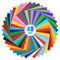 Lya Vinyl Lot de 40 vinyles adhésifs permanents mats pour Cricut & Silhouette Cameo 4, décoration de fête, autocollant, cutter (couleur mate)
