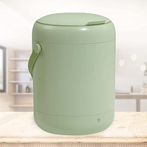 PanHuiWen Mini Lavatrice Beauty Blender Lavatrice Mini Lavatrice A Mano da Campeggio Lavatrice Miniatura 2.8L Antibatterico con Luce Blu,Green