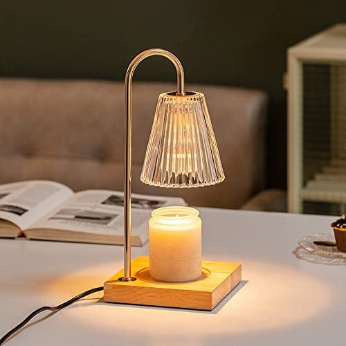 Uezeth Electric Candle Warmer - 2h/4h/8h Timer, Aromatic Candle Holders for Home & Living Room Gift (A)