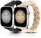 Minyee 2 Packungen, kompatibel mit Apple Watch, geflochtenes Armband, 38 mm, 40 mm, 41 mm, 42 mm, 44 mm, 45 mm, 49 mm, Solo-Loop, dehnbar, Armband, Zubehör für iWatch Serie SE/8/7/7/5/5/4/3/2/1