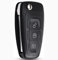 3 Buttons Car Remote Key Fob Case for Ford Transit Focus Fiesta Mondeo Connect Custom Tourneo Galaxy Kuga MK8 ,Auto Key Shell Replacement(Uncut 101 Blade)
