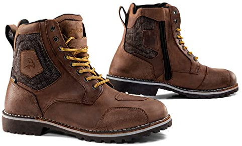 Falco Ranger 2 Stivali da moto impermeabili, marrone, 42