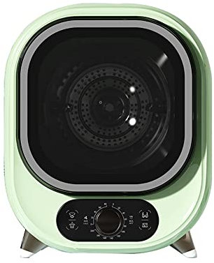 Mini secadora de ropa eléctrica portátil, capacidad de carga frontal, secadora de ropa compacta con tina de acero inoxidable, secadora de ropa eléctrica de 500 W, para apartamento, dormitorio green