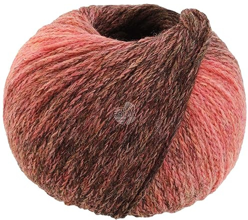 LANA GROSSA Cool Merino Degrade | Leichtes Kettengarn aus klassischer Merinowolle | Handstrickgarn aus 90% Schurwolle (Merino) & 10% Polyamid | 50g Wolle zum Stricken & Häkeln | 150m Garn FB 307