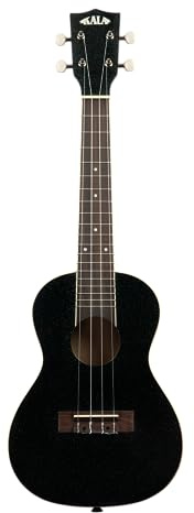 Kala KA-SPRK-BLACK - Galaxy Black Sparkle Concert Ukulele with Bag