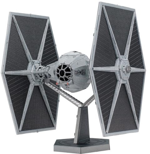 Fascinations ICX220 Metal Earth Metallbausätze - Star Wars TIE Fighter™, lasergeschnittener 3D-Konstruktionsbausatz, 3D Metall Puzzle, DIY Modellbausatz mit 2.5 Metallplatinen, ab 14 Jahre