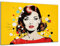 DARO Design - Wand-Bild 6mm HDF 84x56 cm Pop-Art Frau gelb - Wand-Deko Bilder Wohnzimmer
