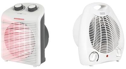 Clatronic® mobiler & kompakter Heizlüfter | Heizlüfter 2000W & 1000W |HL 3761 & Teesa TSA8025 Heizlüfter 3 Funktionsmodi