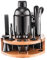 Cocktail Set mit Ständer, Professionelles Edelstahl 12-teiliges Cocktail Shaker Set, Bar Set zum Mixen von Getränken, Geschenke für Frauen Männer Home Essentials Cocktail Liebhaber (Schwarz)