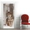 3D Türtapete Selbstklebend TürPoster Tier Wolf Türaufkleber Fototapete Abziehen und Aufkleben Türfolie Tür Tapete B90 x H200cm