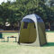 pro.tec Shower tent Ayas pop-up tent mobile changing room portable camping toilet privacy screen outdoor beach tent 150 x 150 x 200 cm Green/Grey