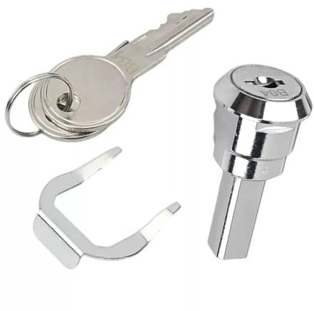 Iron Toolbox Lock Set - 180° Rotation Unlocking, Tool Box Lock for Storage Compartment Door