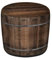 Bertoni Hocker Sitzhocker Pouf für Balkon & Garten Puff Codura Wetterfest 36 x 36 cm Garten Sitzsack Outdoor & Indoor Runder Sitzpouf mit abnehmbarem Bezug Waschbar Fass