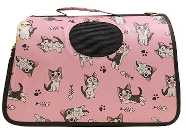 Transportbox für Katzen (Rosa)