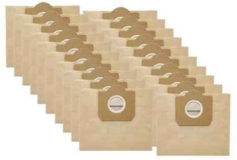 Sacs anti-poussière en papier compatibles avec Karcher WD3 WD3300 MV3 SE4001 SE4002 6.959 – 130 A2200 A2500 A2600 A2900, sacs à ordures for aspirateur(20pcs)