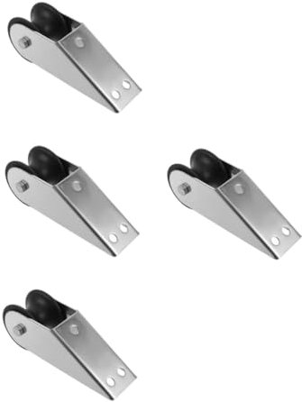 Yardwe 4pcs Anchor Bracket Kit Winch Kayak Anchor Reel Trailer Bow Roller Rubber Lift Roller Anchor Guide by Boat Size Retrieving Rubber Roller Rope Guide Bow Stop Roller Stainless Steel