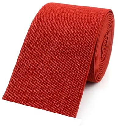 Rodsah 5 Meter elastische Bänder 6 cm breit 1,8 mm dick Gummiband zum Nähen von Hosen Taillengürtel Kleidung gestricktes Nähzubehör,Rot,60mm