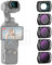 NEEWER ND/PL Filter Set (4er Pack) und 0,75X Weitwinkelobjektiv, kompatibel mit DJI Osmo Pocket 3 Creator Combo Zubehör, ND8/PL ND16/PL ND32/PL ND64/PL Polfilter ND CPL mit Displayschutzfolien, FL-B07