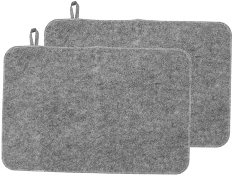 Saunamatte - 2 x weiches Saunakissen aus Filz, Saunasitzpolster | saugfähige und wärmeisolierende Filzpolster, Dampfbadzubehör, wasserabsorbierende Wärmeisolationsmatte, Bankschutz für Sauna, Bad, Dus