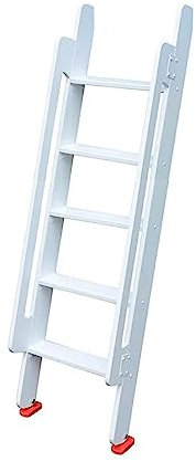 Etagenbettleiter mit 3/4/5 Stufen, Doppel-Etagenbettleitern mit Griff und Gummifüßen, Trittleiter für Wohnheim-Hochbetten, 39/49/59 Zoll gerade Leiter (Größe: 150 cm)