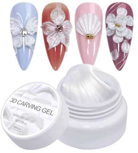 Sculpting Gel - Nail Gel | Glue | Non-sticky Building Glue For Nails Carving And Extension, Beginner-friendly Nails Art Gum Ideal For Home And Salon Use