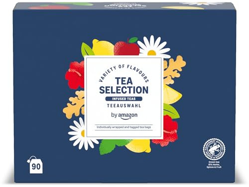 by Amazon Confezione assortita di tè e infusi, 90 pezzi