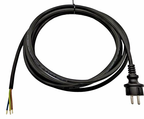 5m Profi Maschinenkabel Netzkabel Gummi Netzkabel IP44 H07RN-F 3x1 mm Flex Kabel