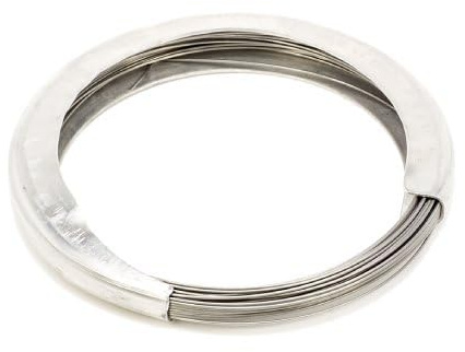 Filo Armonico in Acciaio per Bigiotteria e Bricolage - Matassina Versatile e di Alta Qualità (Ø 1,5 Mm. 7 Mt.)