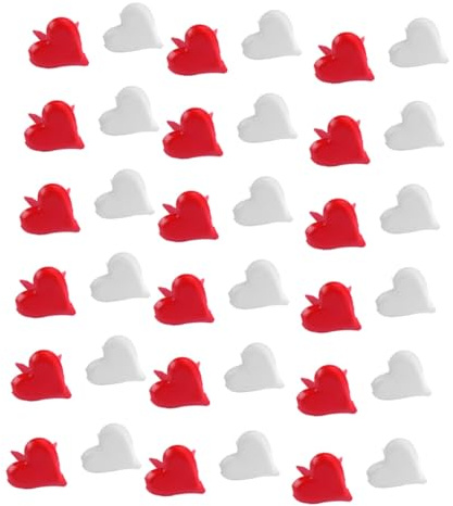 STOBAZA Mini Brads a Forma di Cuore in Metallo, 100 Pezzi per Lavori DIY