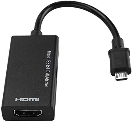 Yanmis Adaptador Micro USB a HDMI, Cable Extensor HDMI 1080P con Estéreo de 8 Canales, Copiar y Ampliar Imágenes de Vídeos para Teléfono a TV HD