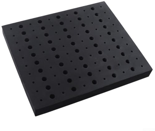 Router Bit Storage Tray 110 Compartment EVA Insert for 1/4 1/2 Inch Shank Bits CNC Milling Organizer