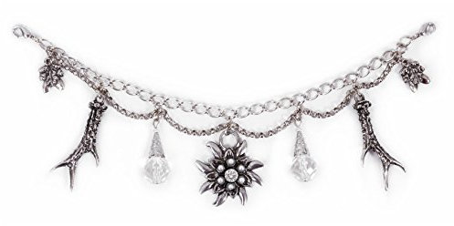 Moschen-Bayern Trachtenschmuck Dirndlschmuck Damen Trachten-Charivari Dirndl Edelweiß