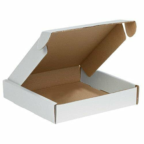 Scatole Cartone Fustellate Piatte Bianche 40x40x5cm Scatoloni Imballaggio Spedizioni Cartoni Trasloco Scatoli in cartone Ondulato Leggere Solide e Resistenti - set da 10 - Made in Italy