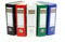 5x Ordner / DIN A5 / 75mm / Farbe: je 1x weiß, grün, blau, rot und schwarz