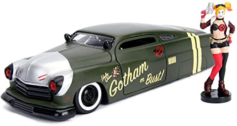 Jada JA30456 1:24 1951 Mercury w/Harley Quinn Figur, Multi