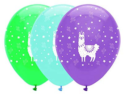 Creative Party RB321 Llama-Party-Latex-Luftballons, 6 Stück