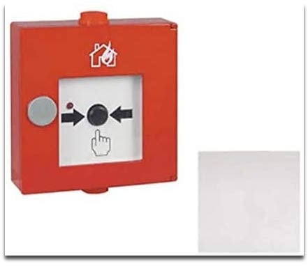 Ersatzglas Dünnglas Scheibe Glas BMA Feuermelder Notschlüsselkasten 80x80mm MBS-FIRE®