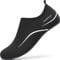 Sixspace Herren Damen Badeschuhe Wasserschuhe Aquaschuhe Strandschuhe Schnell Trocknend Slip on Breathable Schwimmschuhe Surfschuhe für Beach Pool Surfen Yoga Schwarz(Lieferantengröße 35 EU)