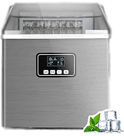 NCRD Ice Maker Machine,55Lbs/24H Ice Makers,Square Ice Cube Full Transparent Cover Frozen for Home/Shop/Cafe/Cold Drink Shop