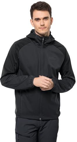 Jack Wolfskin Herren Feldberg Hoody M Jacket, phantom, L EU