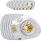 MIQIO® Filz Tischset Stone - 12er Set Nachhaltige Premium Platzsets | Schadstoffgeprüft Ökotex | Aus 100% Recycelten PET Flaschen | 40x32 cm abwaschbar Filzuntersetzer + Glas Untersetzer rund