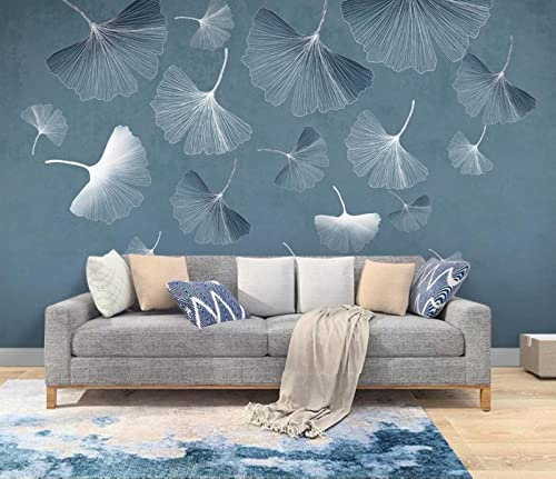 SHINERING Personnalisé Ginkgo Biloba Lumière Papier Peint Mural De Luxe Pour Le Salon Papel De Pared 3D Photo Papier Peint Pour Les Murs De La Chambre Décoration Murale 150cm(L)×105cm(H)