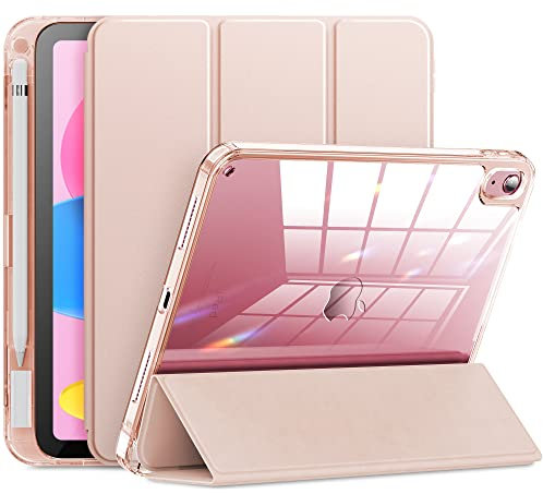 INFILAND Compatibile con Custodia per iPad 10a generazione 10.9 2022,TBUDBYY (Oro rosa chiaro)