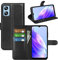 Fertuo Hülle für Blackview A52, Handyhülle Leder Flip Case Tasche mit Standfunktion, Kartenfach, Magnetschnalle, Silikon Bumper Schutzhülle Cover für Blackview A52, Schwarz